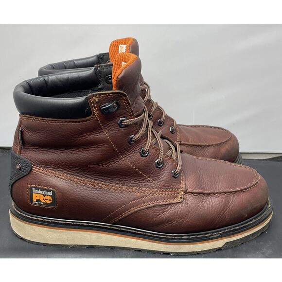 Timberland PRO Gridworks Waterproof Worksite Boots Mens 12 Wide Fast Ship main image 4